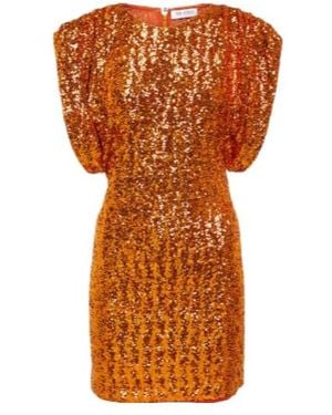 The Attico Annie Sequined Minidress - Orange
