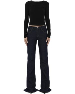 Haikure Split-Hem Jeans - Black