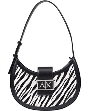 ARMANI EXCHANGE Hobo Shoulder Bag - White