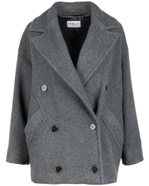 Marella Double-Breasted Jacket - Grey