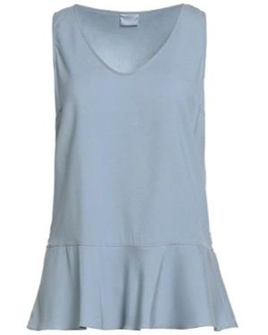 Brunello Cucinelli Sleeveless Stretch Top - Blue