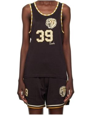 Bode Bobcat Singlet Crew Neck Vest - Brown