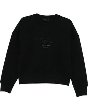 Emporio Armani Logo-Detail Sweatshirt - Black