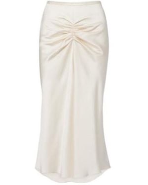 Victoria Beckham Bela Midi Skirt - White