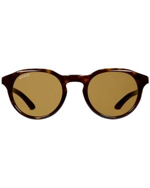 Gucci Round Frame Sunglasses - Metallic