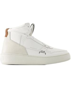 A_COLD_WALL* Smooth Calfskin Hi-Top Trainers - White