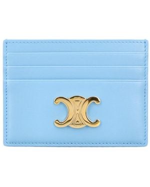 Celine Card Holder Triomphe - Blue