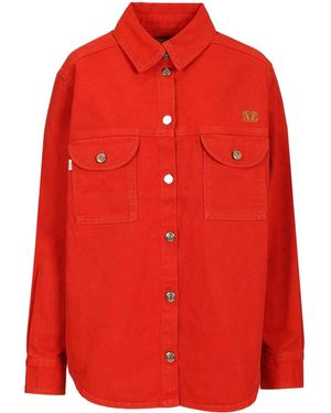 Blazé Milano Blazé Milano Clapotis Berber Shirt Jacket - Red