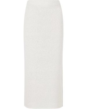 Gabriela Hearst Terranova Silk Midi Skirt - White