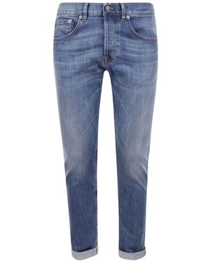 Dondup Slim-Fit Cuffed Jeans - Blue