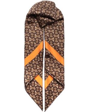 Burberry Logo Micro-Label Scarf - White