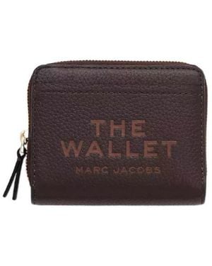 Marc Jacobs Logo Printed Zipped Mini Compact Wallet - Purple