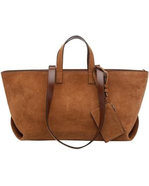 A.P.C. Suede Tote Bag - Brown