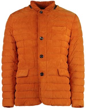 Moorer Zavyer-Urg Quilted Jacket - Orange