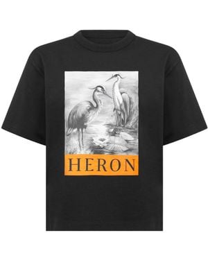 Heron Preston Heron Print T-Shirt - Black