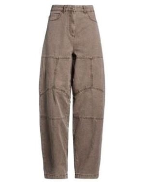 MAX&Co. High-Waisted Cargo Casual Pants - Brown