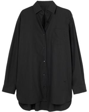 Agolde X Maria Mcmanus A-Line Button-Down Shirt - Black
