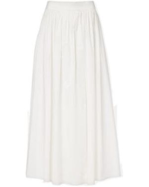Adriana Degreas Cotton Maxi Skirt - White