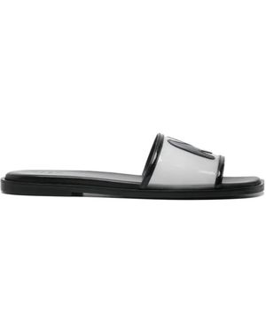 MSGM Logo Mules - White
