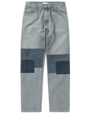 1989 STUDIO Patchwork Straight-Leg Jeans - Blue