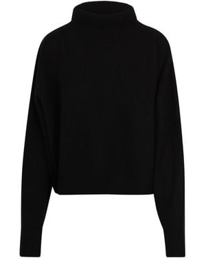 Loulou de Saison Luke Roll Neck Jumper - Black