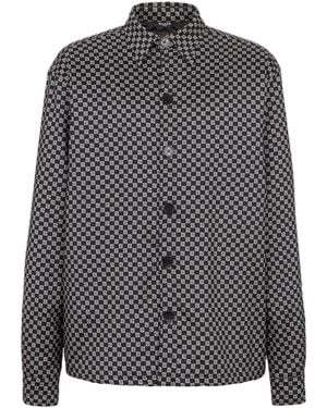 Balmain Monogram Nylon Overshirt - Grey