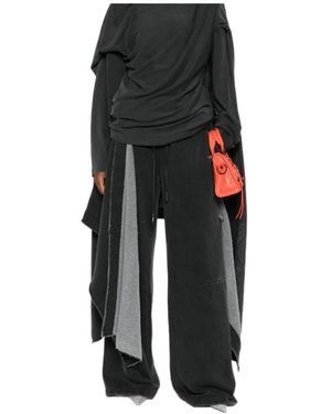 Jean Paul Gaultier Drawstring Casual Pants - Black