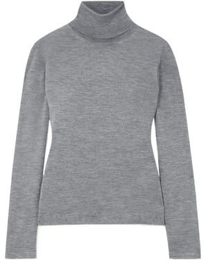 Tom Ford Turtleneck Knitted Top - Grey