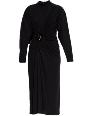 Bottega Veneta Crepe Viscose Jersey Dress - Black