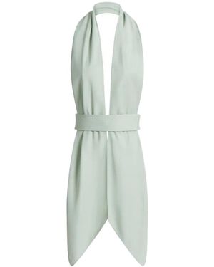 Alberta Ferretti Scarf-Style Backless Vest - Green