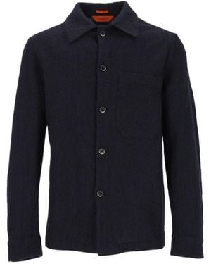 Barena Cedrone Felted Overshirt - Blue
