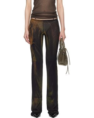 Jean Paul Gaultier Ssense Exclusive Printed Acid Water Lounge Trousers - Black
