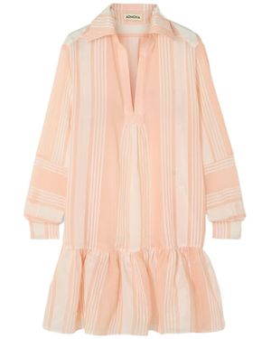 Admona Loose-Fit Striped Mini Skirt - Natural