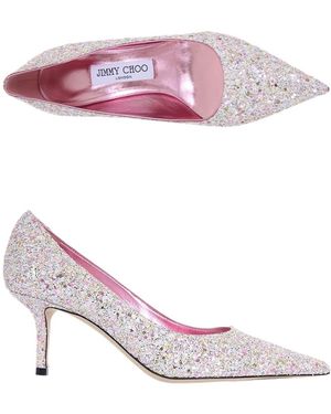 シューズ・サンダルその他 JIMMY CHOO Woman High heel shoes Pink ELISA45PTZ PINK Elisa 45 | Ballet Pink Nappa and Patent Leather Pumps | New