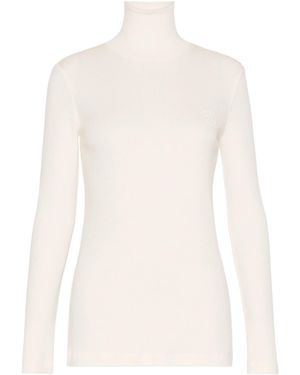Max Mara Cono Turtleneck Knitted Jumper - White