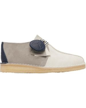 Clarks Desert Trek Derby Shoes - Gray
