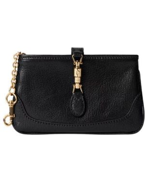 Gucci Jackie Zip Key Pouch - Black