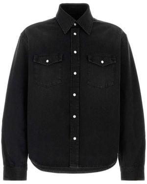 Givenchy Flap-Pocket Denim Shirt - Black