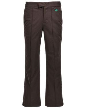Adidas by Wales Bonner Adidas By Wales Bonner Logo Detailed Straight Leg Trousers - Grey