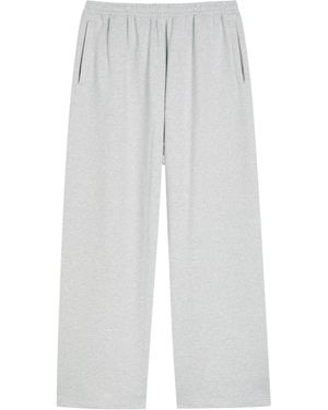 Acne Studios Logo-Embroidered Cotton-Blend Joggers - White