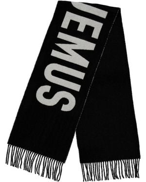 Jacquemus L'Écharpe Logo Scarf - Black