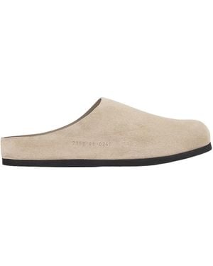 Common Projects Slip-On Suede Clogs - White
