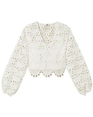 Twinset Macramé-Woven Blouse - White
