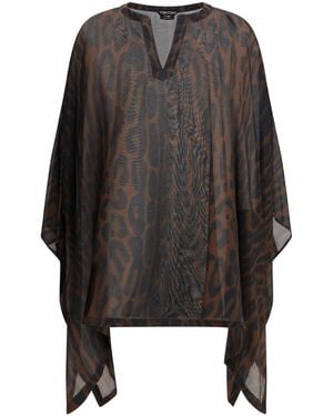 Tom Ford Animal Printed V-Neck Dress - Black