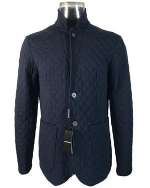 Emporio Armani Emblem Cotton Suit - Blue