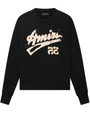 Amiri Logo Round Neck Jumper - Black