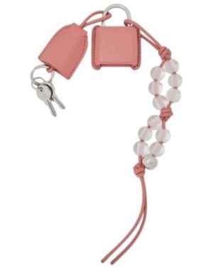 Loewe Amazona Padlock Charm - Pink