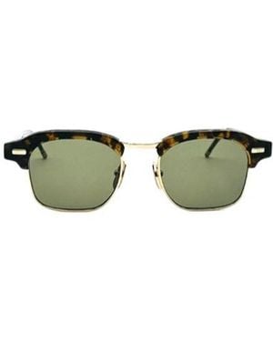 Thom Browne Eyewear Square Frame Sunglasses - Green