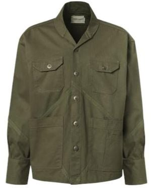 Greg Lauren Casual Long-Sleeve Cotton Jacket - Green