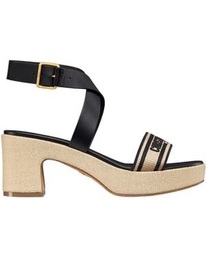 Dior Dway Heeled Sandal - Black